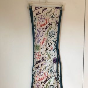 NWT coach logo silk scarf